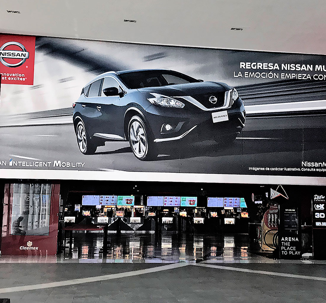 Publicidad en centros comerciales